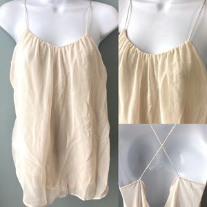 BNWOT Zara spaghetti strap flowy boho blouse